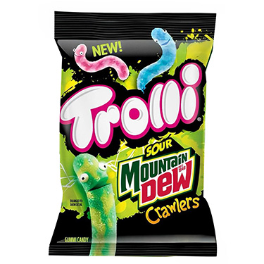 Trolli Sour Mountain Dew Crawlers 4.25oz Bag